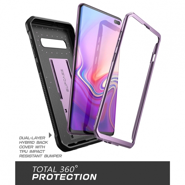 SUPCASE Galaxy S10 Plus Unicorn Beetle Pro Serisi Klf-Purple