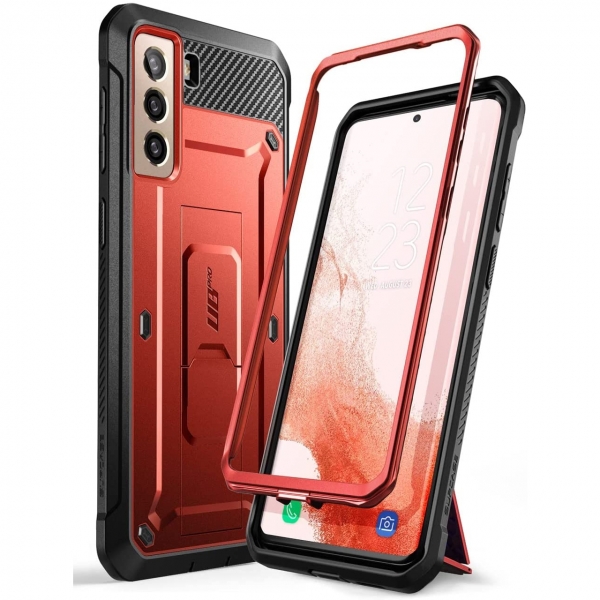 SUPCASE Unicorn Beetle Pro Serisi Galaxy S22 Plus Klf-Red