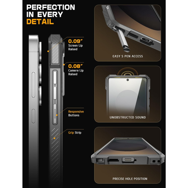 SUPCASE Samsung Galaxy S25 Ultra Standl Klf-White