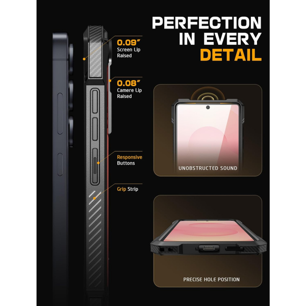 SUPCASE Samsung Galaxy S25 Standl Klf-Ruddy