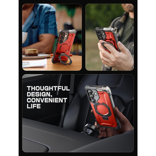 SUPCASE Samsung Galaxy S25 Standl Klf-Ruddy