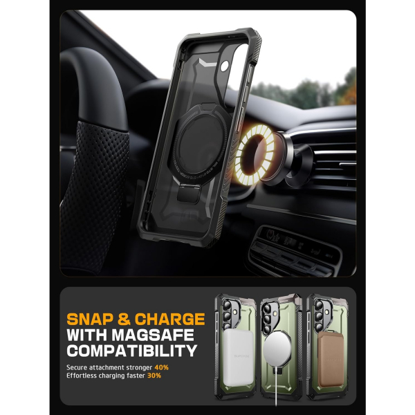SUPCASE Samsung Galaxy S25 Standl Klf-Guldan