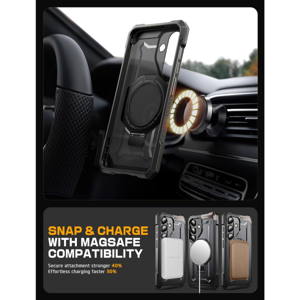 SUPCASE Samsung Galaxy S25 Standl Klf-Black