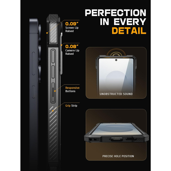 SUPCASE Samsung Galaxy S25 Standl Klf-Black