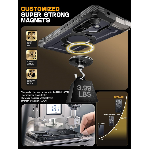 SUPCASE Samsung Galaxy S25 Standl Klf-Black