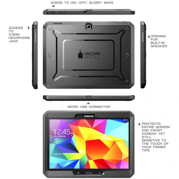 SUPCAS Galaxy Tab 4 Unicorn Beetle PRO Seri Klf (10.1 in)