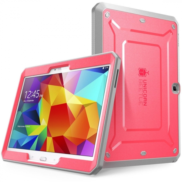 SUPCASE Samsung Galaxy Tab 4 10.1 Unicorn Beetle PRO Serisi Klf-Pink