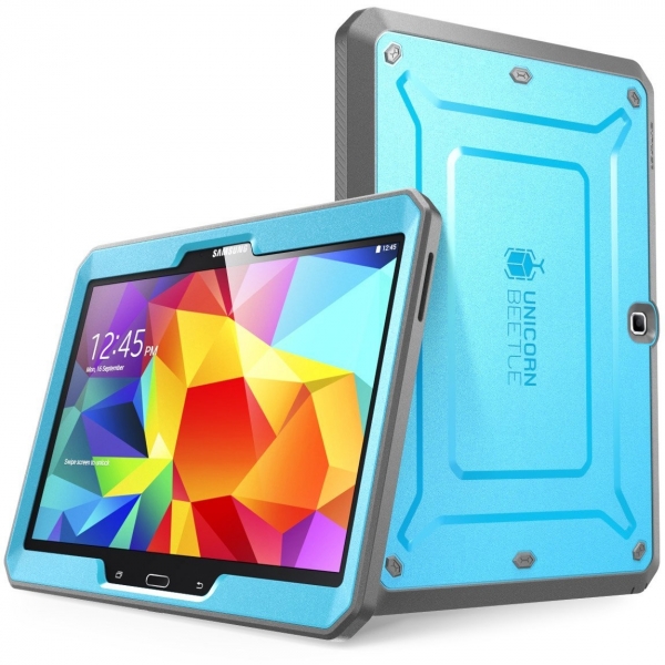 SUPCASE Samsung Galaxy Tab 4 10.1 Unicorn Beetle PRO Serisi Klf- Blue