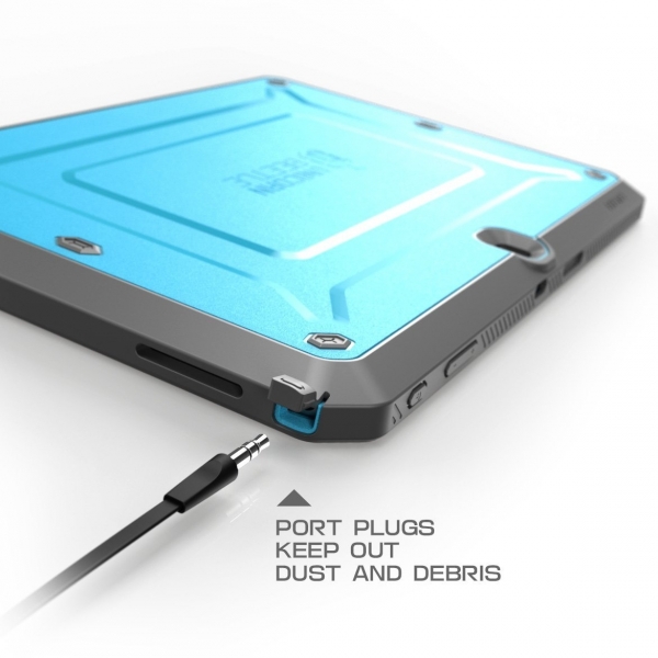SUPCASE Samsung Galaxy Tab 4 10.1 Unicorn Beetle PRO Serisi Klf- Blue