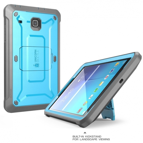 SUPCASE Samsung Galaxy Tab E Unicorn Beetle PRO Seri Klf (8.0 in)-Blue