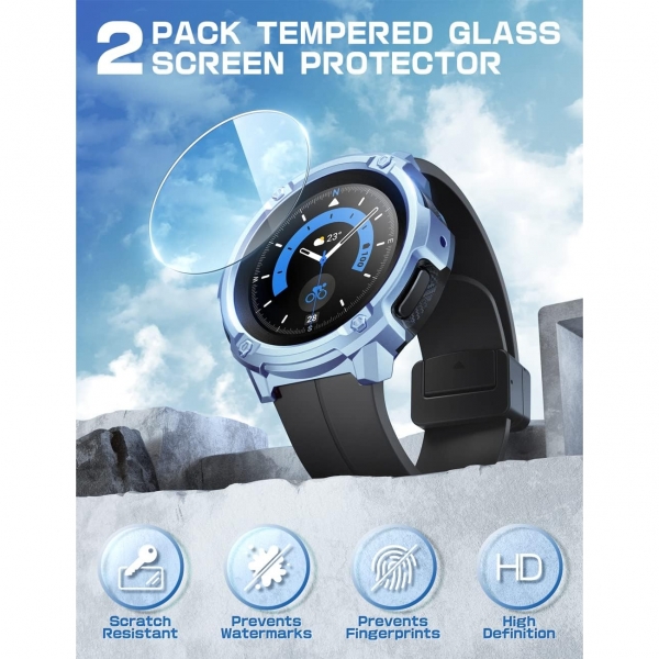 SUPCASE Samsung Galaxy Watch Pro 5 Ekran Koruyucu (45mm)(2 Adet)-Tilt