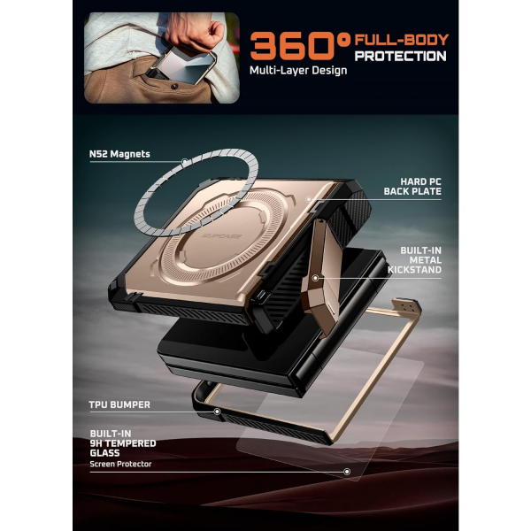 SUPCASE Samsung Galaxy Z Flip 7 UBP Klf -Desert