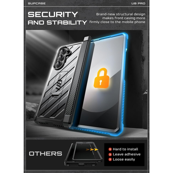 SUPCASE Samsung Galaxy Z Fold 7 UBP Klf-Black