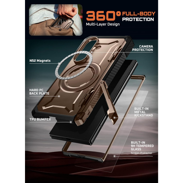 SUPCASE Samsung Galaxy Z Fold 7 UB Grip Klf-Desert