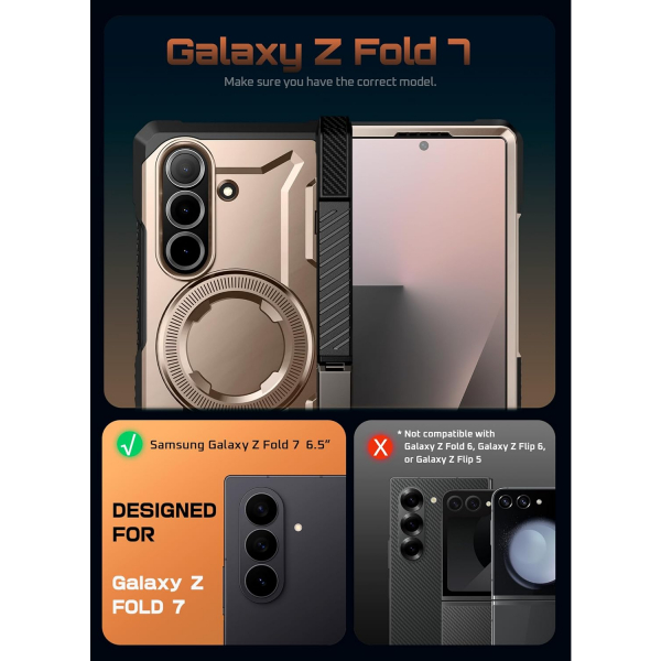 SUPCASE Samsung Galaxy Z Fold 7 UB Grip Klf-Desert