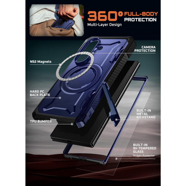 SUPCASE Samsung Galaxy Z Fold 7 UB Grip Klf-Azure