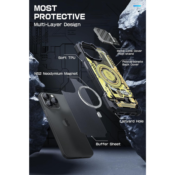 SUPCASE UBMag XT iPhone 15 Pro Max Klf -YellowCircuit