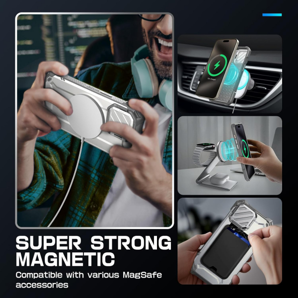 SUPCASE UBMag XT iPhone 15 Pro Max Klf -White