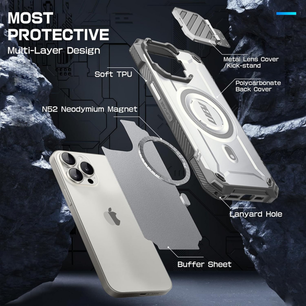 SUPCASE UBMag XT iPhone 15 Pro Max Klf -White