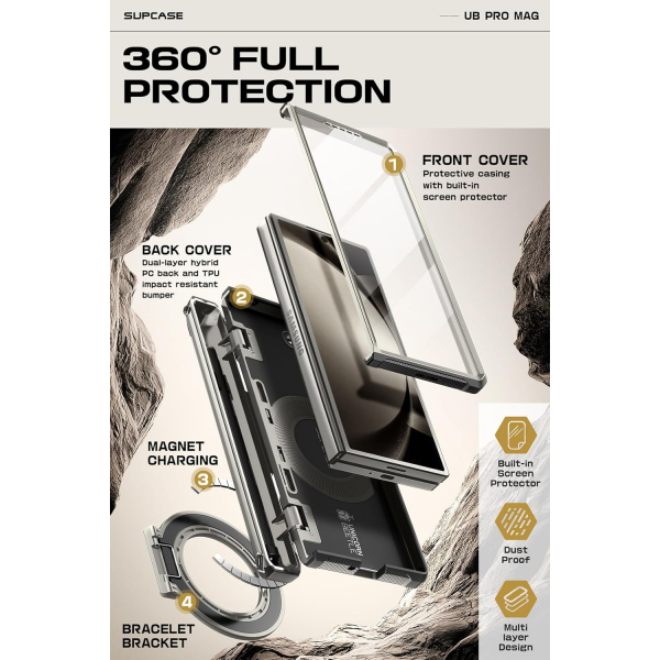 SUPCASE UBP Mag Galaxy Z Fold 6 Klf-TiGray