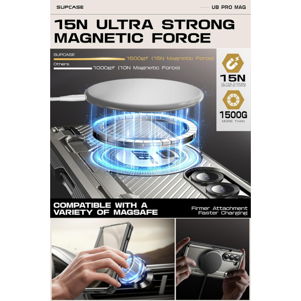 SUPCASE UBP Mag Galaxy Z Fold 6 Klf-TiGray