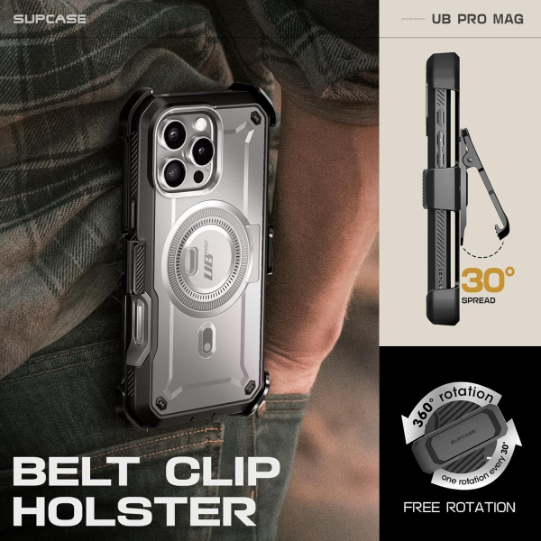 SUPCASE Apple iPhone 16 Pro UBP Mag Tam Korumal Klf-TiGray