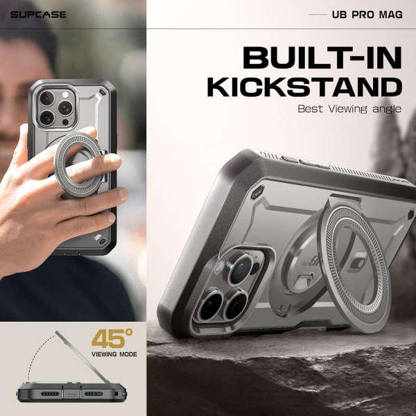 SUPCASE Apple iPhone 16 Pro UBP Mag Tam Korumal Klf-TiGray
