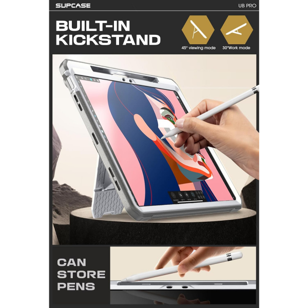 SUPCASE UBP Standl iPad Air M2/M3 Klf (13 in)-White