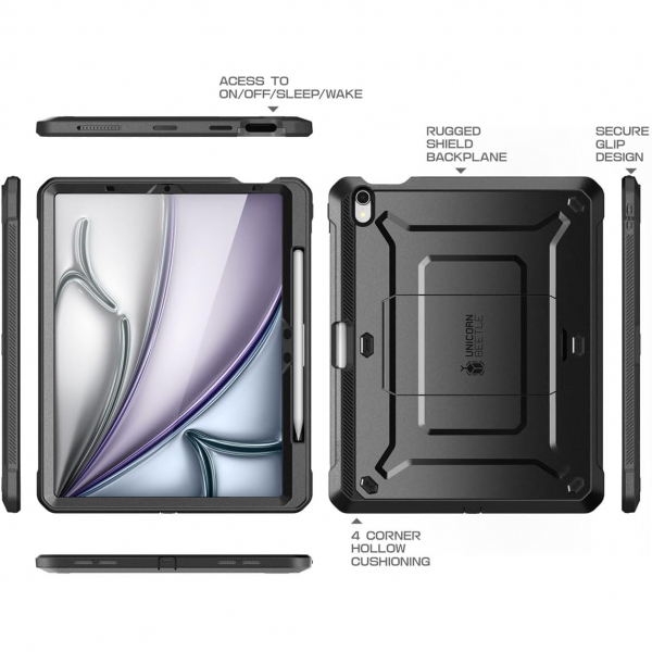 SUPCASE UBP Standl iPad Air M2/M3 Klf (11 in)-Black