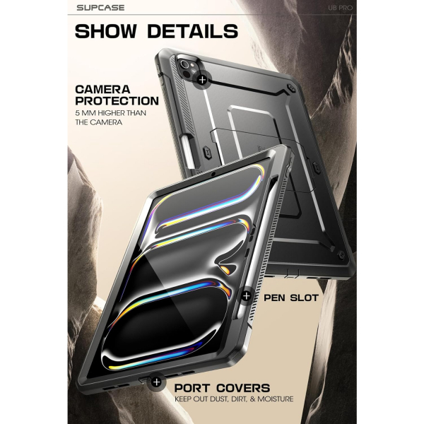 SUPCASE UBP Standl iPad Pro M4 Klf (13 in)-Black
