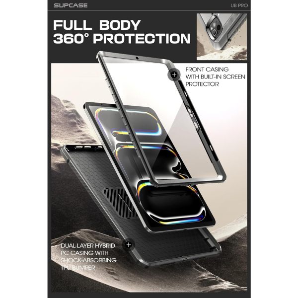 SUPCASE UBP Standl iPad Pro M4 Klf (11 in)-Black