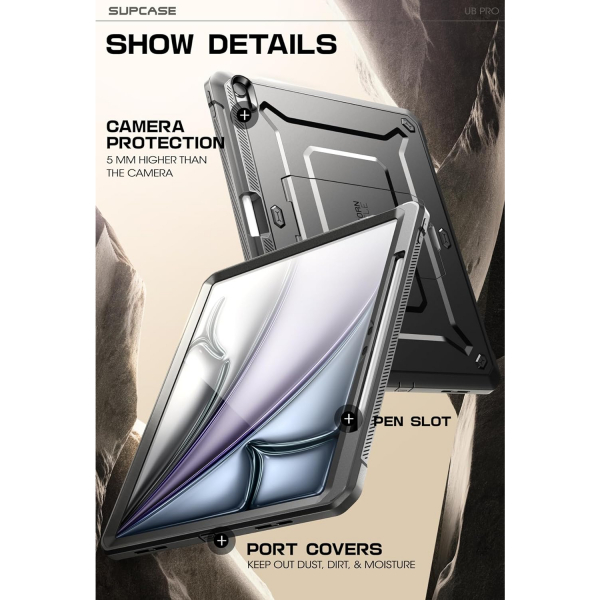SUPCASE UBP Standl iPad Air M2/M3 Klf (13 in)-Black