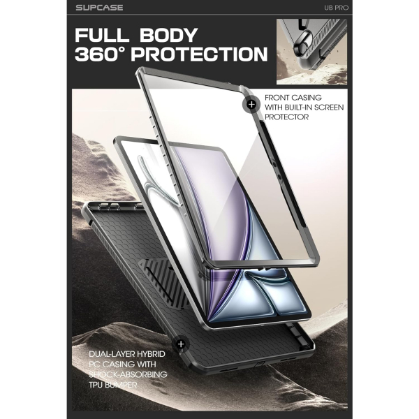 SUPCASE UBP Standl iPad Air M2/M3 Klf (13 in)-Black