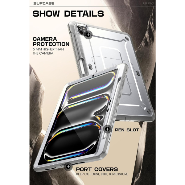 SUPCASE UBP Standl iPad Pro M4 Klf (13 in)-White