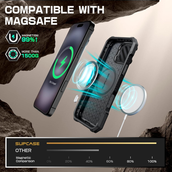 SUPCASE Apple iPhone 16 UBMag XT Klf-Black