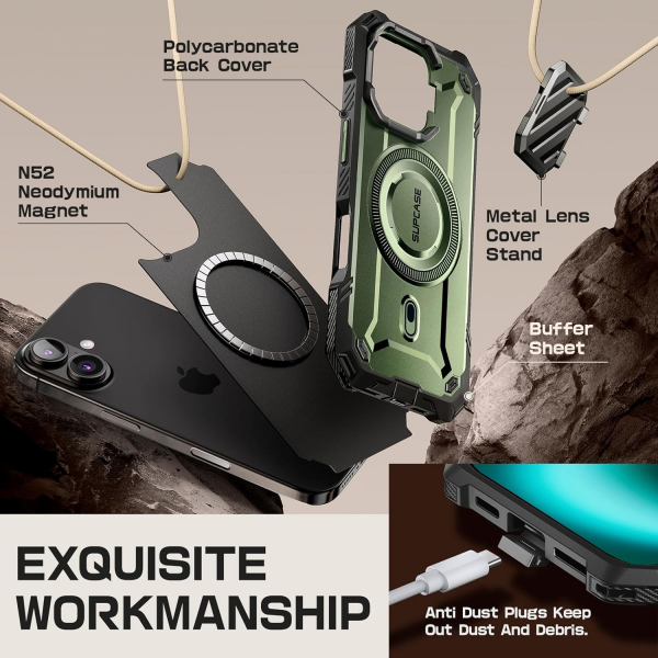 SUPCASE Apple iPhone 16 UBMag XT Klf-Guldan