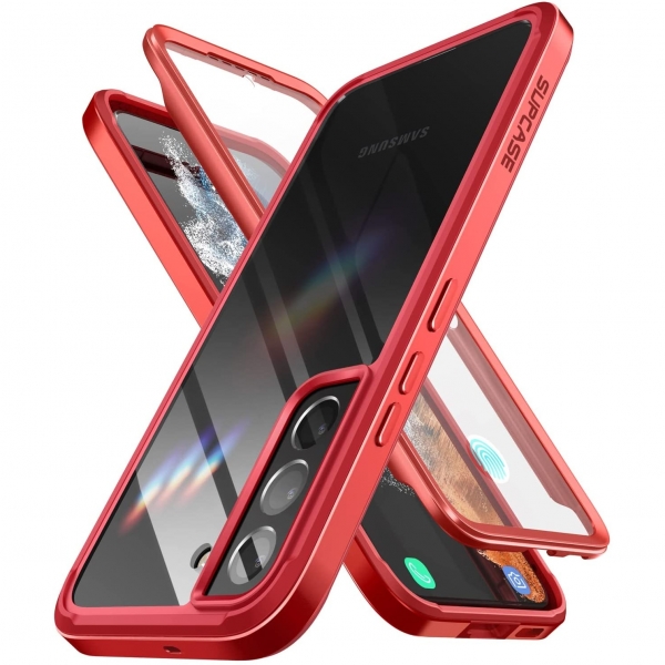 SUPCASE UB Edge Pro Serisi Samsung Galaxy S22 Klf-Red