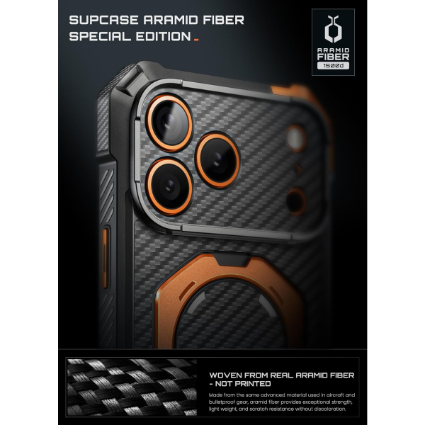 SUPCASE UB Grip iPhone 18 Pro Max Standl� K�l�f-Aramid
