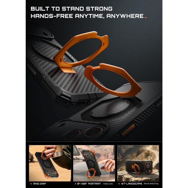 SUPCASE UB Grip iPhone 18 Pro Max Standl� K�l�f-Aramid