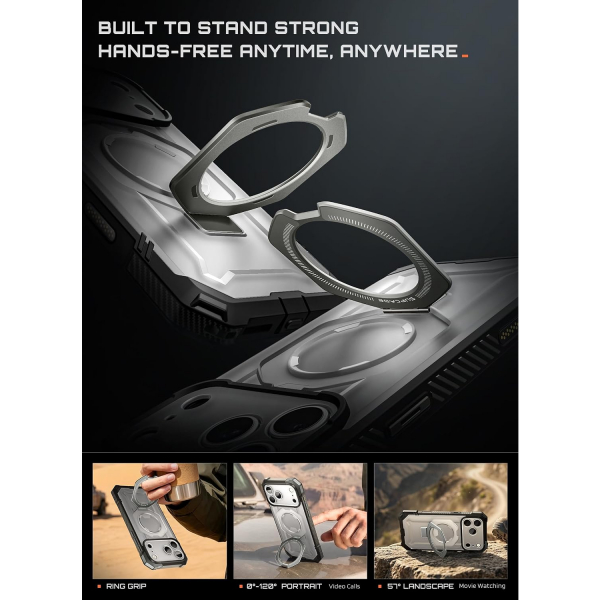SUPCASE UB Grip iPhone 18 Pro Max Standl� K�l�f-Gray