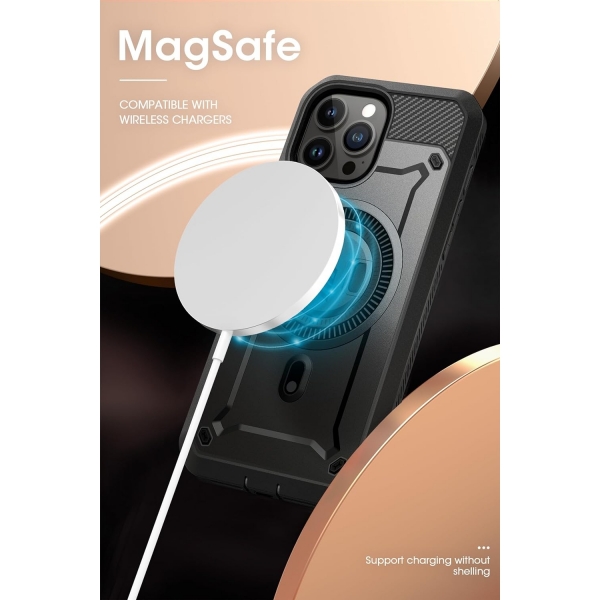 SUPCASE Unicorn Beetle Pro Mag Case Apple iPhone 15 Pro Klf-Black