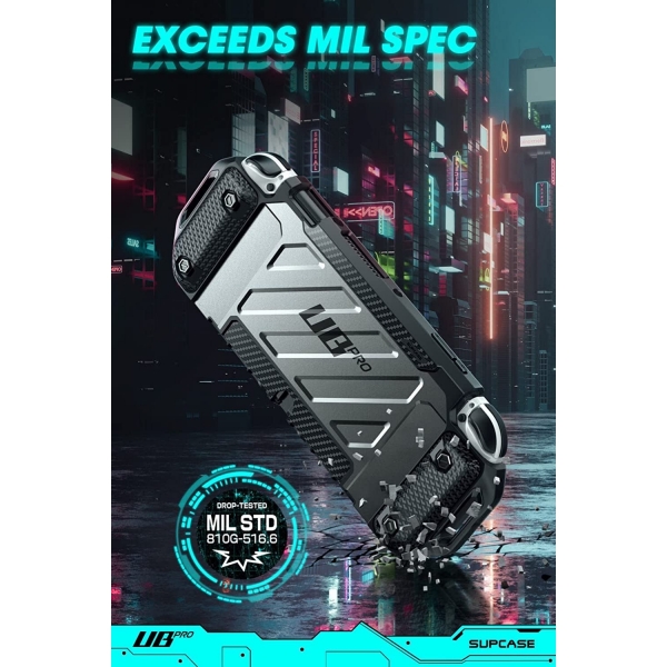 SUPCASE UB Pro Serisi Nintendo Switch OLED Klf (MIL-STD-810G)-Black