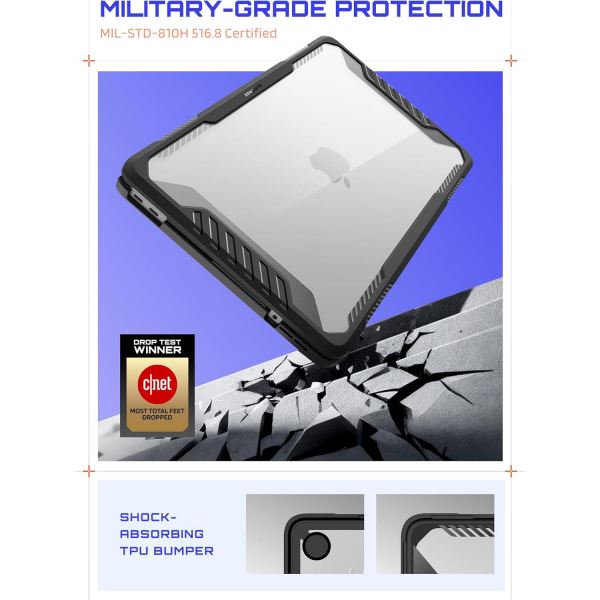 SUPCASE Unicorn Beetle MacBook Neo Laptop K�l�f�-Black