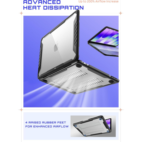 SUPCASE Unicorn Beetle MacBook Neo Laptop K�l�f�-Black