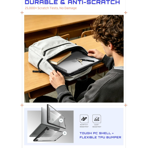 SUPCASE Unicorn Beetle MacBook Neo Laptop K�l�f�-Black
