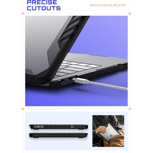 SUPCASE Unicorn Beetle MacBook Neo Laptop K�l�f�-Black