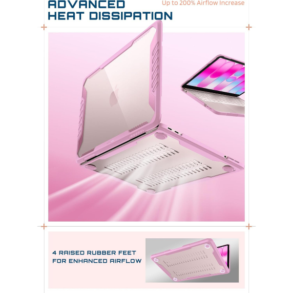 SUPCASE Unicorn Beetle MacBook Neo Laptop K�l�f�-Blush