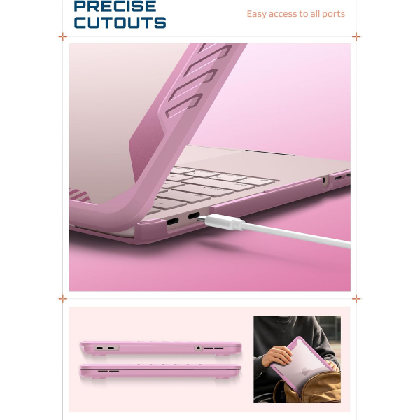 SUPCASE Unicorn Beetle MacBook Neo Laptop K�l�f�-Blush