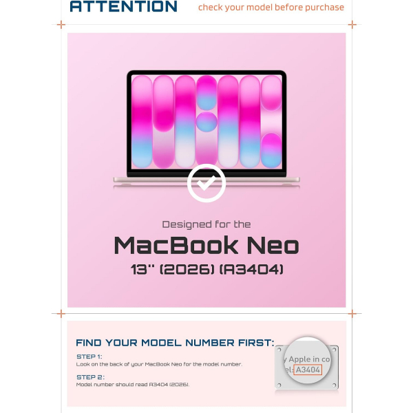 SUPCASE Unicorn Beetle MacBook Neo Laptop K�l�f�-Blush