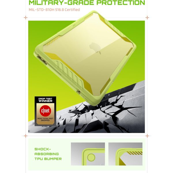 SUPCASE Unicorn Beetle MacBook Neo Laptop K�l�f�-Citrus